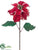 Poinsettia Spray - Red - Pack of 12