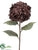 Glitter Linen Hydrangea Spray - Brown - Pack of 12