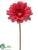 Glittered Linen Gerbera Daisy Spray - Red - Pack of 24