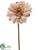 Glittered Linen Gerbera Daisy Spray - Tan - Pack of 24