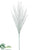 Glittered Grass Spray - Aqua - Pack of 12