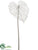 Glittered Mesh Anthurium Spray - White - Pack of 12