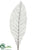 Glittered Anthurium Mesh Leaf Spray - Silver - Pack of 12