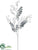 Glitter Viburnum Spray - Blue Gray - Pack of 12