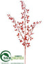 Silk Plants Direct Leaf Spray - Red - Pack of 12