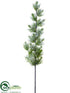 Silk Plants Direct Pine Spray - Green Snow - Pack of 12