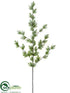 Silk Plants Direct Pine Spray - Green Snow - Pack of 6