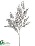 Silk Plants Direct Glittered Statice Spray - Silver - Pack of 12