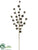 Pine Cone Spray - Gray - Pack of 12