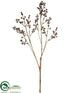 Silk Plants Direct Glittered Eucalyptus Seed Spray - Brown - Pack of 12