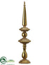 Silk Plants Direct Metal Finial - Gold - Pack of 6