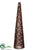 Glitter Cone Topiary - Copper - Pack of 12