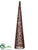 Glitter Cone Topiary - Copper - Pack of 8