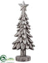 Silk Plants Direct Tree Topper - Silver Antique - Pack of 2