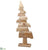 Christmas Tree Table Top - Beige - Pack of 2