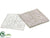 Glitter Mesh Sheet - White - Pack of 12