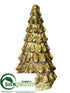 Silk Plants Direct Finial Tree - Gold Antique - Pack of 6