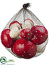 Silk Plants Direct Mushroom - Red - Pack of 6