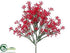 Silk Plants Direct Bud Berry Cluster - Red - Pack of 24