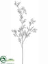 Silk Plants Direct Berry Branch - Silver - Pack of 12