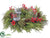 Cedar, Berry, Pine Cone Centerpiece - Red Green - Pack of 1