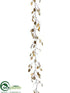 Silk Plants Direct Silver Dollar Leaf Garland - Gold - Pack of 6