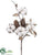 Cotton, Pine Cone Pick - White Brown - Pack of 12