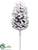 Pine Cone Pick - Brown Snow - Pack of 12