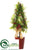 Cedar, Berry Topiary - Green Red - Pack of 2