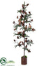 Silk Plants Direct Pine Cone, Pine Topiary - Brown Green - Pack of 1