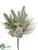 Pine, Pine Cone, Eucalyptus Spray - Green Gray - Pack of 12