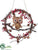 Twig Wreath - Red Brown - Pack of 6