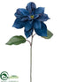 Silk Plants Direct Poinsettia Spray - Navy - Pack of 12