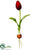 Tulip Bud Spray - Red - Pack of 24