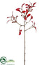 Silk Plants Direct Mistletoe Spray - Red - Pack of 12