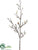 Magnolia Bud Spray - White Snow - Pack of 6