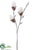 Snowed Magnolia Bud Spray - White - Pack of 12