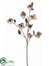 Silk Plants Direct Metallic Dogwood Spray - Gold Tiffany - Pack of 6