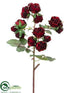 Silk Plants Direct Rose Spray - Red - Pack of 12