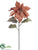 Poinsettia Spray - Bronze - Pack of 12