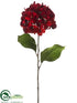 Silk Plants Direct Hydrangea Spray - Red Gold - Pack of 12