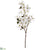 Velvet Dogwood Spray - White - Pack of 12