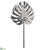 Monstera Leaf Spray - Silver - Pack of 6