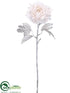 Silk Plants Direct Peony Spray - Pink Snow - Pack of 12