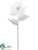 Poinsettia Spray - White Snow - Pack of 12