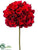 Velvet Hydrangea Spray - Red - Pack of 12