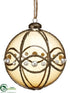 Silk Plants Direct Glass Ball Ornament - Bronze Pearl - Pack of 4