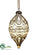 Glass Finial Ornament - Bronze Pearl - Pack of 6