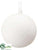 Snowflake Glass Ball Ornament - White - Pack of 6