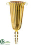 Silk Plants Direct Finial Vase Ornament - Gold - Pack of 6